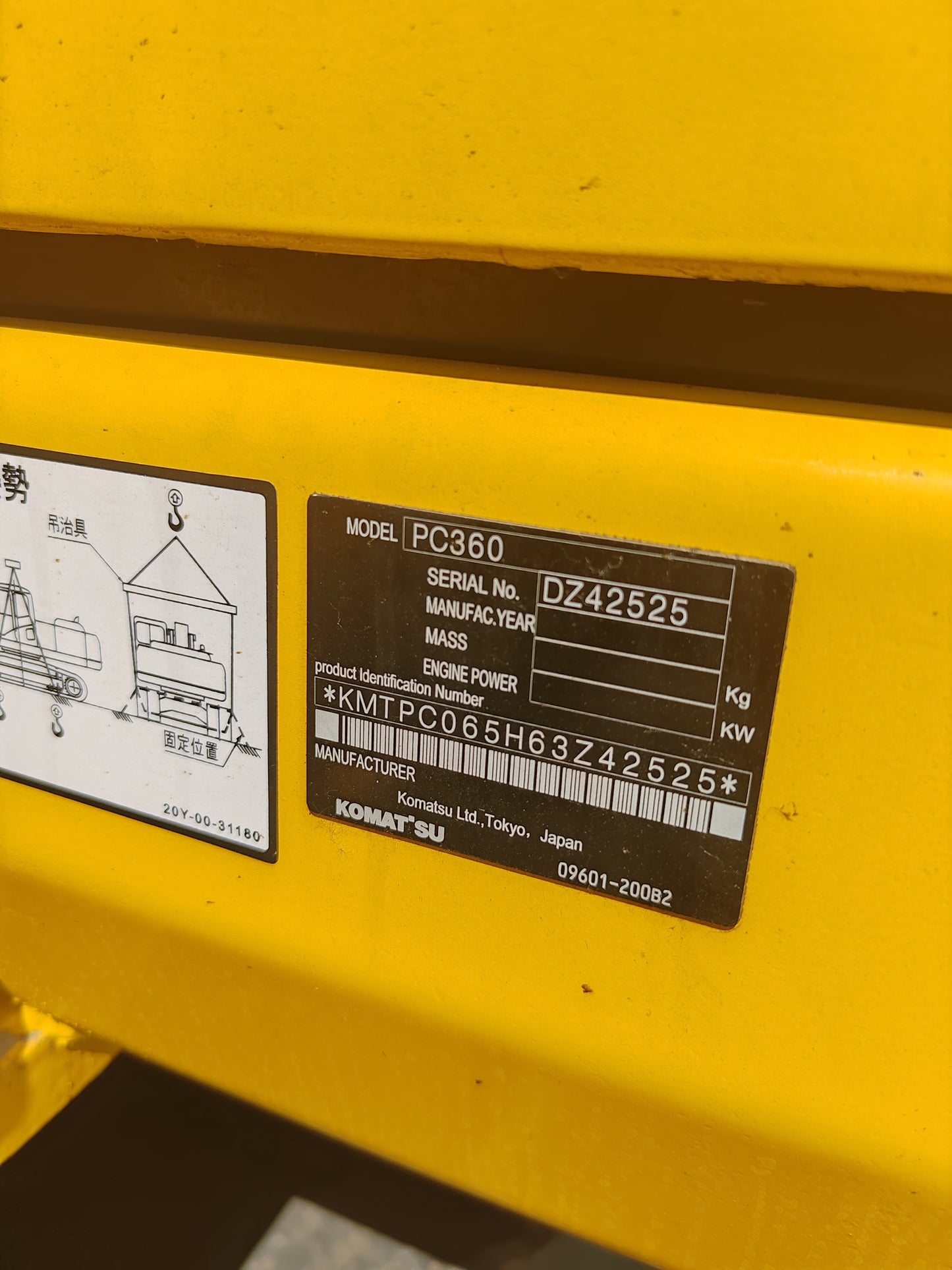 Komatsu PC360 Hydraulic Excavator